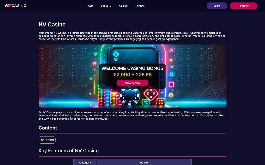 NV.Casino kihlveokontori uuendused - boonuspakkumised ja kampaaniad NV.Casino kihlveokontori uuendused - boonuspakkumised ja kampaaniad